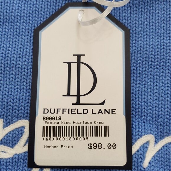 NWT Duffield Lane Kids Heirloom Cotton Casual Crew Neck Epping Sweater - Picture 13 of 16